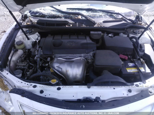 4T1BF3EK4BU663985 - 2011 TOYOTA CAMRY SE/LE/XLE WHITE photo 10