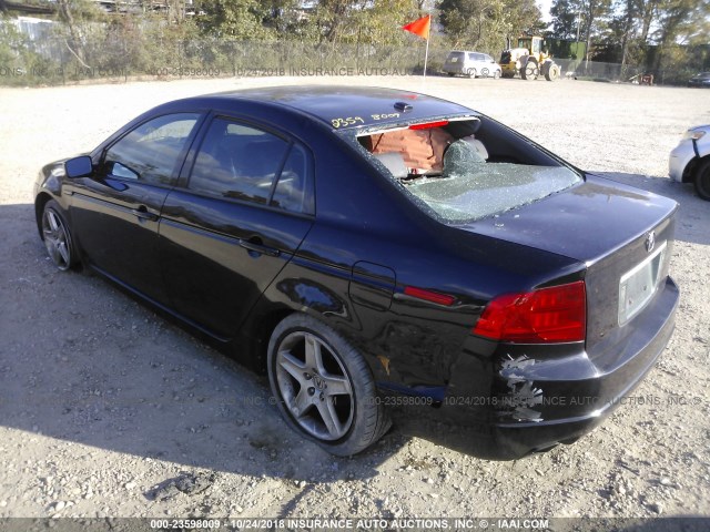 19UUA66274A027157 - 2004 ACURA TL BLACK photo 3