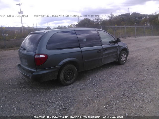 1D4GP24E76B653338 - 2006 DODGE GRAND CARAVAN SE TURQUOISE photo 4