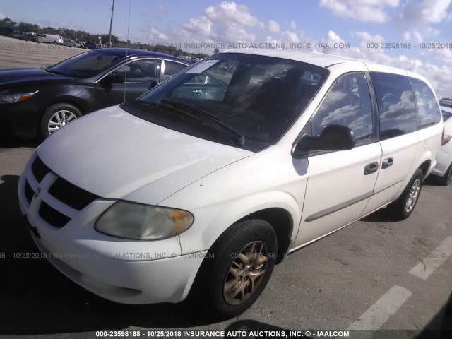 1D4GP24RX4B600696 - 2004 DODGE GRAND CARAVAN SE WHITE photo 2