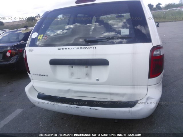 1D4GP24RX4B600696 - 2004 DODGE GRAND CARAVAN SE WHITE photo 6