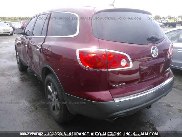 5GAER237X8J115194 - 2008 BUICK ENCLAVE CXL MAROON photo 3