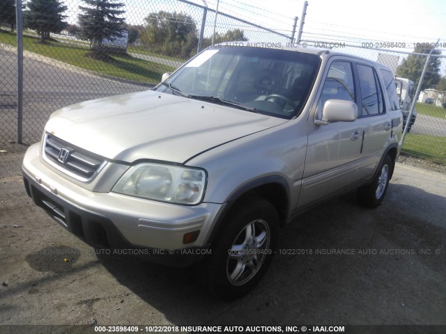 JHLRD18771C027279 - 2001 HONDA CR-V SE/LE GOLD photo 2