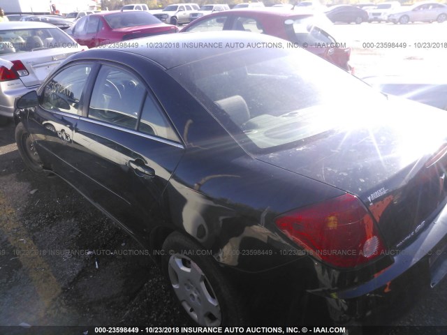 1G2ZF58B574111546 - 2007 PONTIAC G6 VALUE LEADER/BASE BLACK photo 3