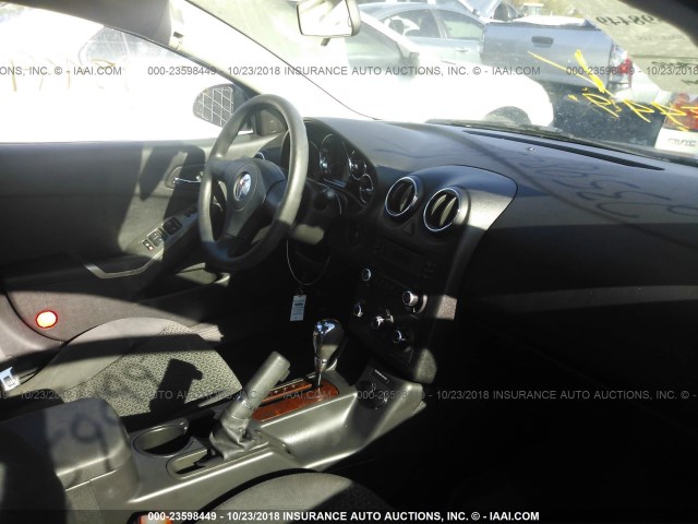 1G2ZF58B574111546 - 2007 PONTIAC G6 VALUE LEADER/BASE BLACK photo 5