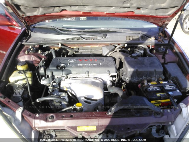 4T1BE32K93U158839 - 2003 TOYOTA CAMRY LE/XLE/SE Қызыл фото 10