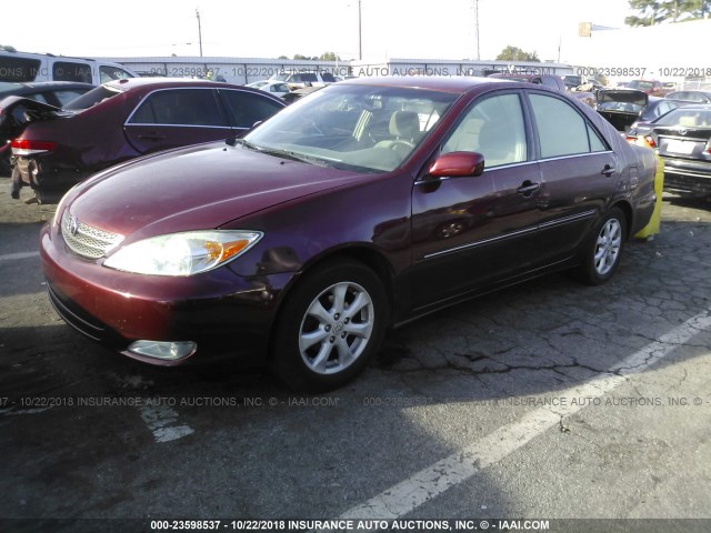 4T1BE32K93U158839 - 2003 TOYOTA CAMRY LE/XLE/SE Қызыл фото 2