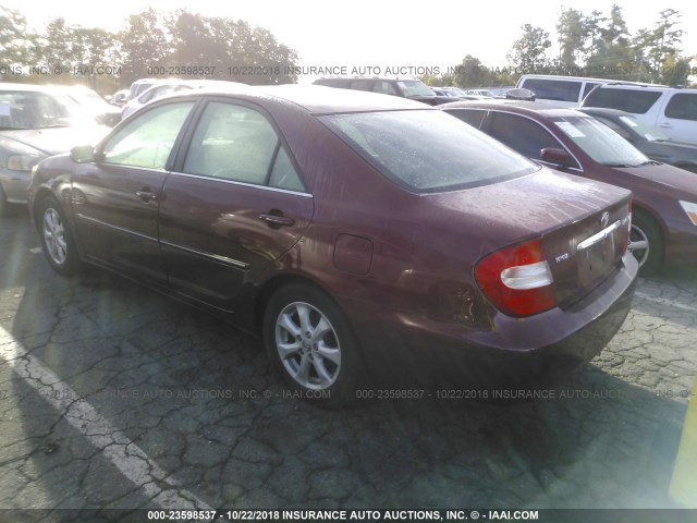 4T1BE32K93U158839 - 2003 TOYOTA CAMRY LE/XLE/SE Қызыл фото 3