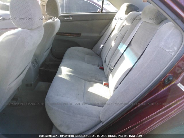 4T1BE32K93U158839 - 2003 TOYOTA CAMRY LE/XLE/SE Қызыл фото 8