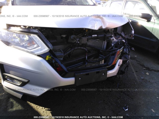 5N1AT2MV6JC787819 - 2018 NISSAN ROGUE SILVER photo 6