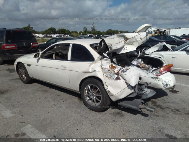 JT8UZ30C6S0042550 - 1995 LEXUS SC 400 WHITE photo 3