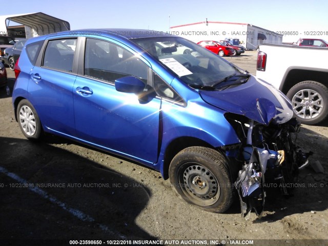 3N1CE2CP5FL442614 - 2015 NISSAN VERSA NOTE S/S PLUS/SV/SL/SR BLUE photo 1
