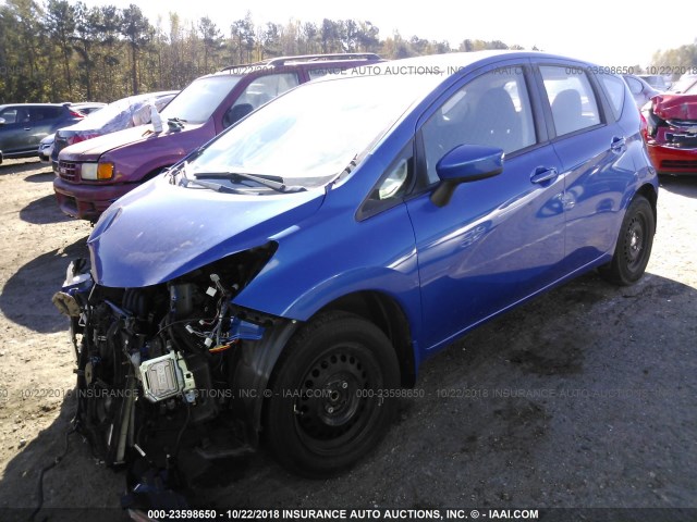 3N1CE2CP5FL442614 - 2015 NISSAN VERSA NOTE S/S PLUS/SV/SL/SR BLUE photo 2