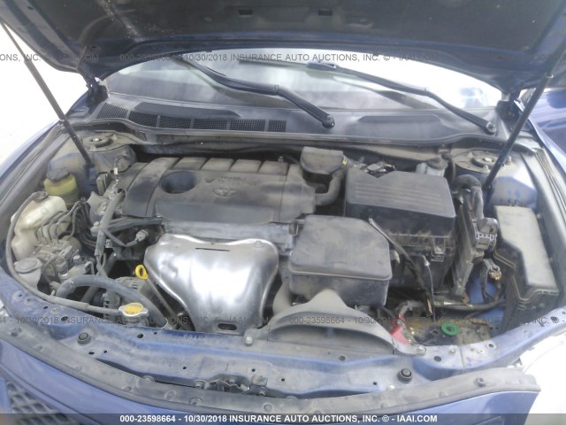 4T1BF3EK4BU614401 - 2011 TOYOTA CAMRY SE/LE/XLE BLUE photo 10