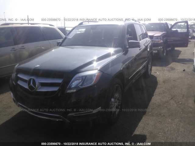 WDCGG8JB3DG028732 - 2013 MERCEDES-BENZ GLK 350 4MATIC BLACK photo 2