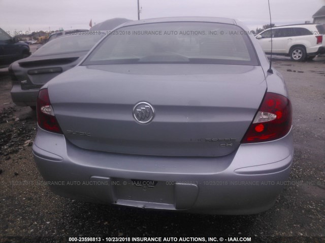 2G4WC582061276739 - 2006 BUICK LACROSSE CX GRAY photo 6