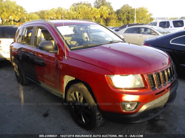 1C4NJCBA0ED772864 - 2014 JEEP COMPASS SPORT RED photo 6