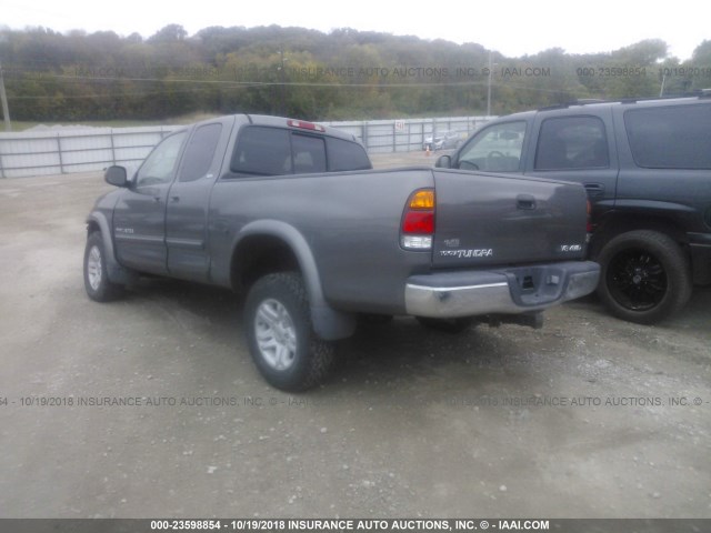 5TBBT44133S437141 - 2003 TOYOTA TUNDRA ACCESS CAB SR5 GRAY photo 3