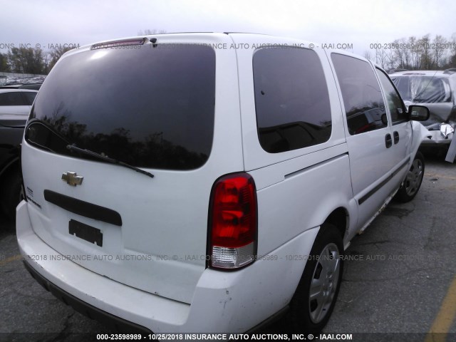 1GNDV23L06D126131 - 2006 CHEVROLET UPLANDER LS WHITE photo 4