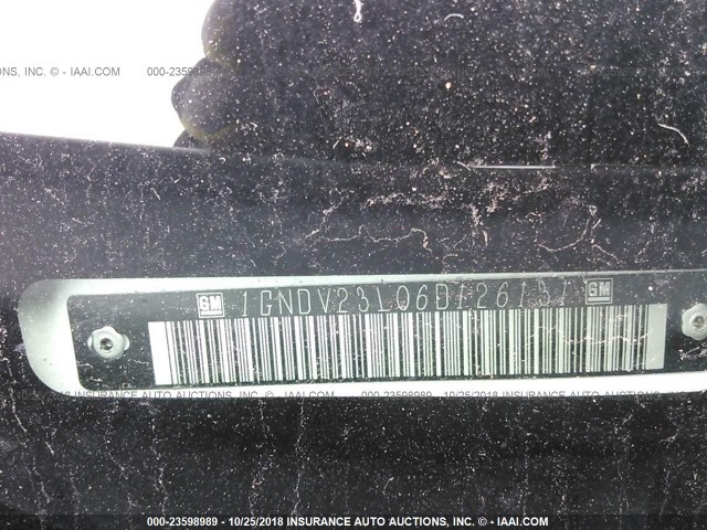 1GNDV23L06D126131 - 2006 CHEVROLET UPLANDER LS WHITE photo 9