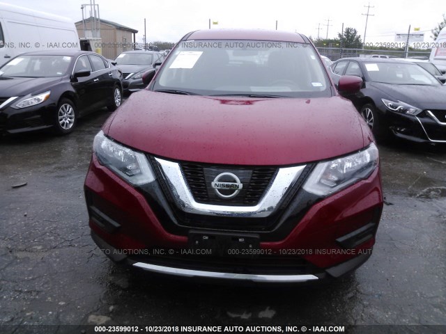 5N1AT2MV2HC870450 - 2017 NISSAN ROGUE SV/SL RED photo 6