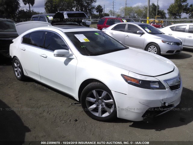 19UUA8F55DA010539 - 2013 ACURA TL TECH WHITE photo 1