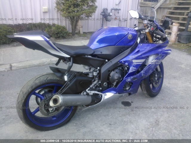 JYARJ28EXHA000072 - 2017 YAMAHA YZFR6 BLUE photo 4