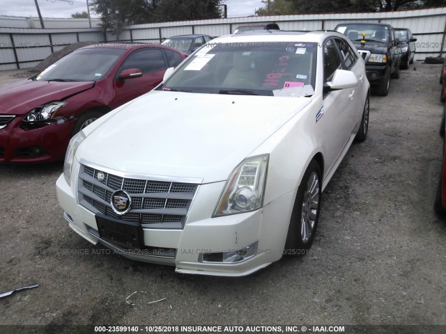 1G6DP8EV1A0118370 - 2010 CADILLAC CTS PREMIUM COLLECTION WHITE photo 2