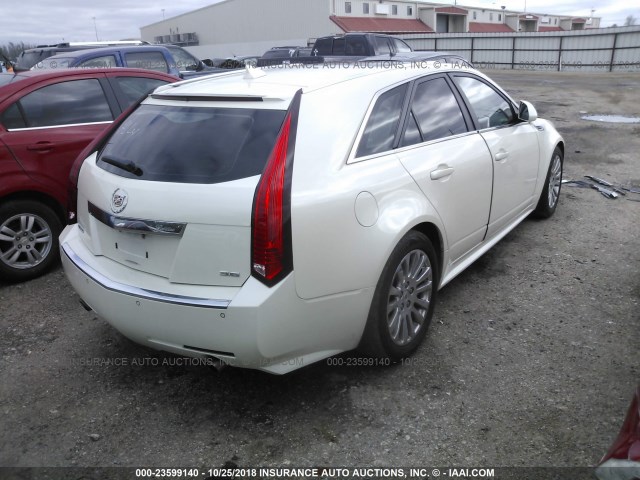 1G6DP8EV1A0118370 - 2010 CADILLAC CTS PREMIUM COLLECTION WHITE photo 4