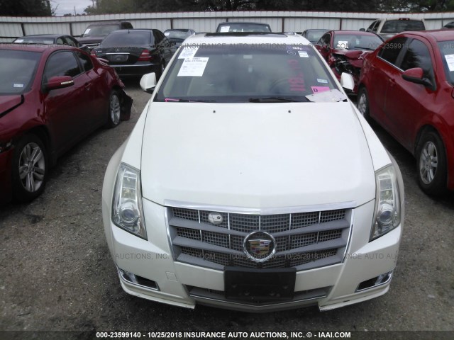 1G6DP8EV1A0118370 - 2010 CADILLAC CTS PREMIUM COLLECTION WHITE photo 6