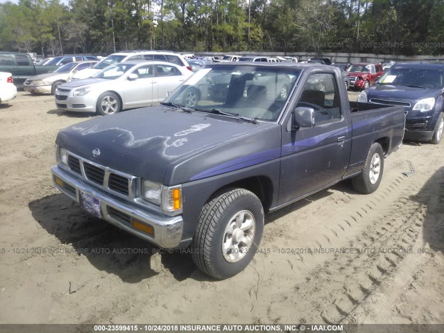 1N6SD11S9VC330550 - 1997 NISSAN TRUCK XE GRAY photo 2