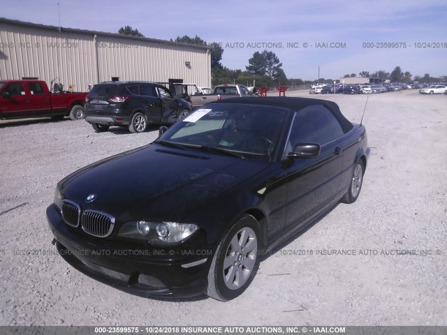 WBABW33466PX85323 - 2006 BMW 325 CI BLACK photo 2