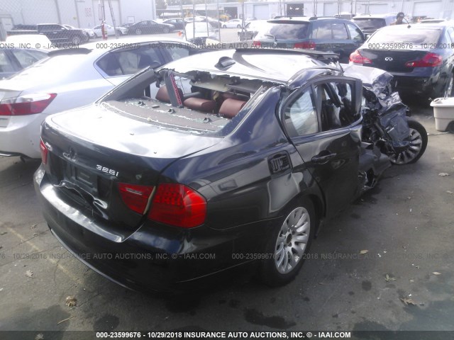 WBAPK535X9A513404 - 2009 BMW 328 XI SULEV BLACK photo 4