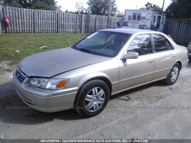 4T1BG22K21U057918 - 2001 TOYOTA CAMRY CE/LE/XLE 金色 照片 2