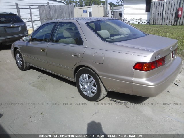4T1BG22K21U057918 - 2001 TOYOTA CAMRY CE/LE/XLE 金色 照片 3