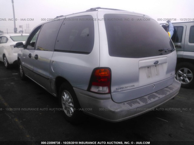 2FMZA5140XBC03106 - 1999 FORD WINDSTAR LX SILVER photo 3