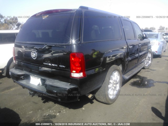 3GYFK66N73G280178 - 2003 CADILLAC ESCALADE ESV BLACK photo 4