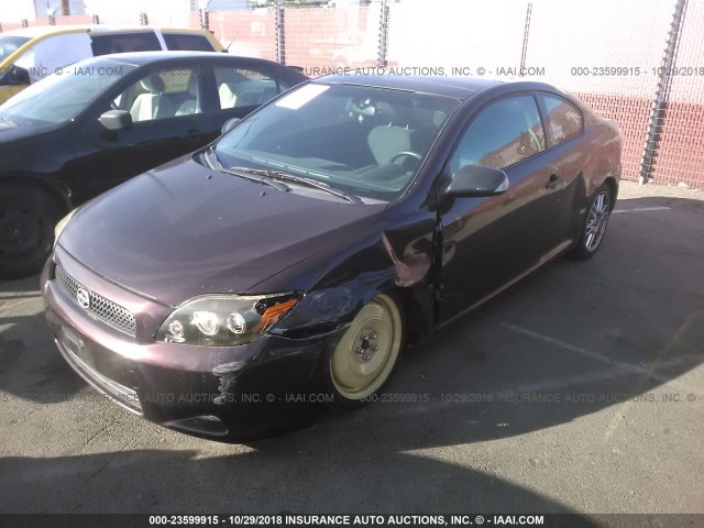 JTKDE167280238255 - 2008 TOYOTA SCION TC 紫色 照片 2