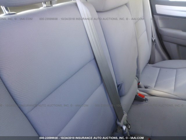 5J6RE4H30BL005046 - 2011 HONDA CR-V LX BLUE photo 8