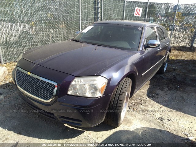 2D4FV47T17H673813 - 2007 DODGE MAGNUM SE PURPLE photo 2