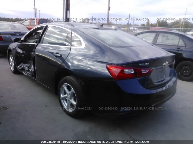 1G1ZC5ST3HF229633 - 2017 CHEVROLET MALIBU LS 蓝色 照片 3