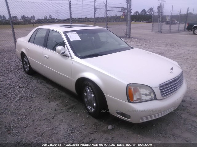 1G6KD54Y92U302573 - 2002 CADILLAC DEVILLE CREAM photo 1