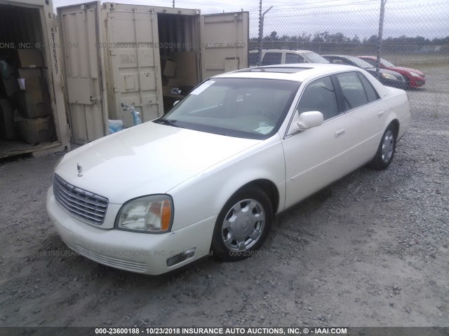 1G6KD54Y92U302573 - 2002 CADILLAC DEVILLE CREAM photo 2