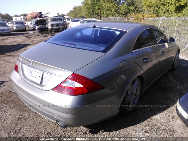 WDDDJ75X96A036162 - 2006 MERCEDES-BENZ CLS 500C SILVER photo 4