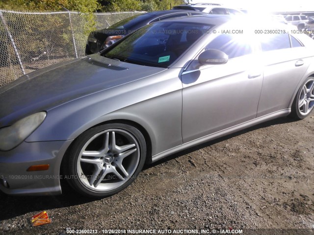 WDDDJ75X96A036162 - 2006 MERCEDES-BENZ CLS 500C SILVER photo 6