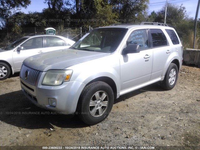 4M2CN8B78AKJ07787 - 2010 MERCURY MARINER SILVER photo 2