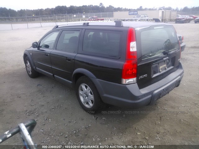 YV4SZ592261241123 - 2006 VOLVO XC70 BLACK photo 3