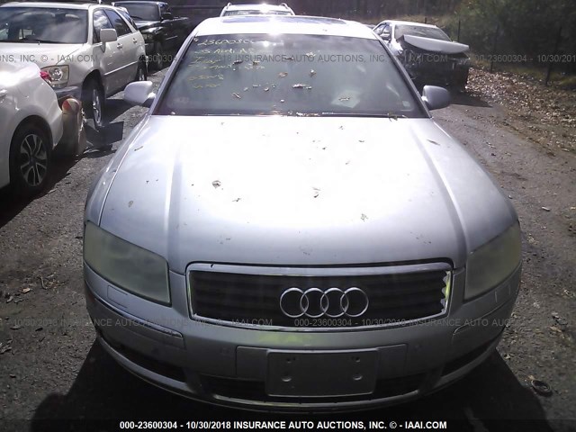 WAUML44E85N004388 - 2005 AUDI A8 L QUATTRO SILVER photo 6