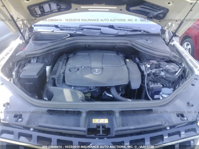 4JGDA5HB7CA028776 - 2012 MERCEDES-BENZ ML 350 4MATIC GOLD photo 10