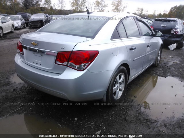 1G1PF5SC7C7376572 - 2012 CHEVROLET CRUZE LT SILVER photo 4